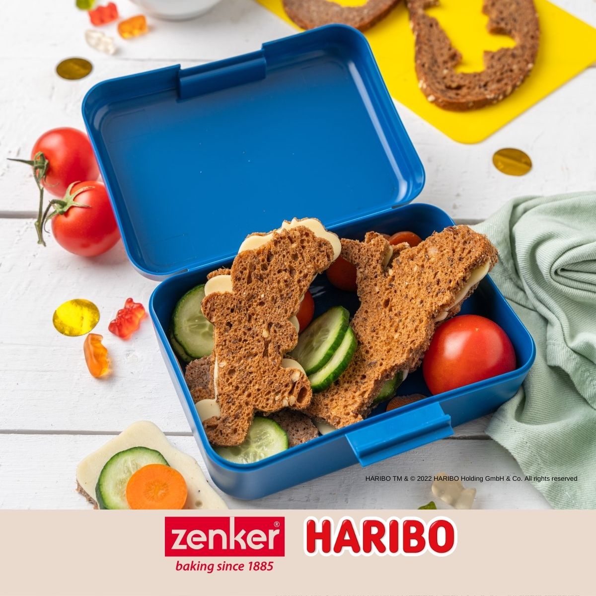 Boîte alimentaire avec couvercle en plastique 16,5 x 11,5 cm Zenker Haribo