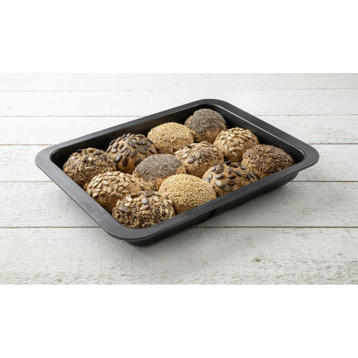 Moule 12 mini pains ou brioches Zenker Black Metallic