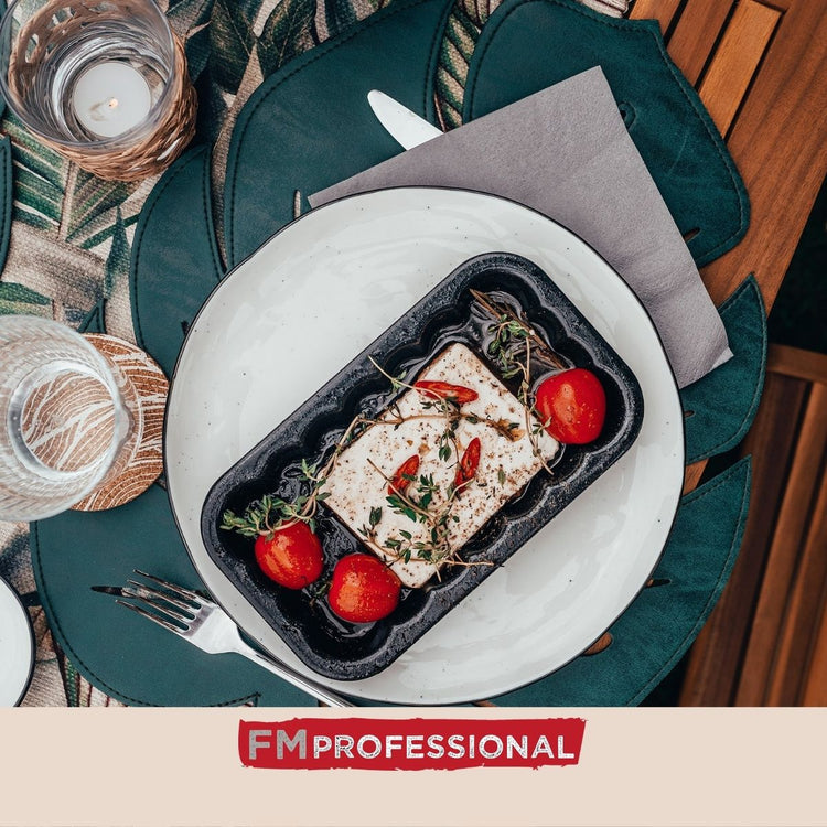 Plat à barbecue en acier émaillé 21 x 12 cm FM Professional Barbecue
