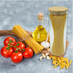 Set de 4 boîtes de conservation en verre avec couvercle en Bambou Fackelmann Eco Friendly