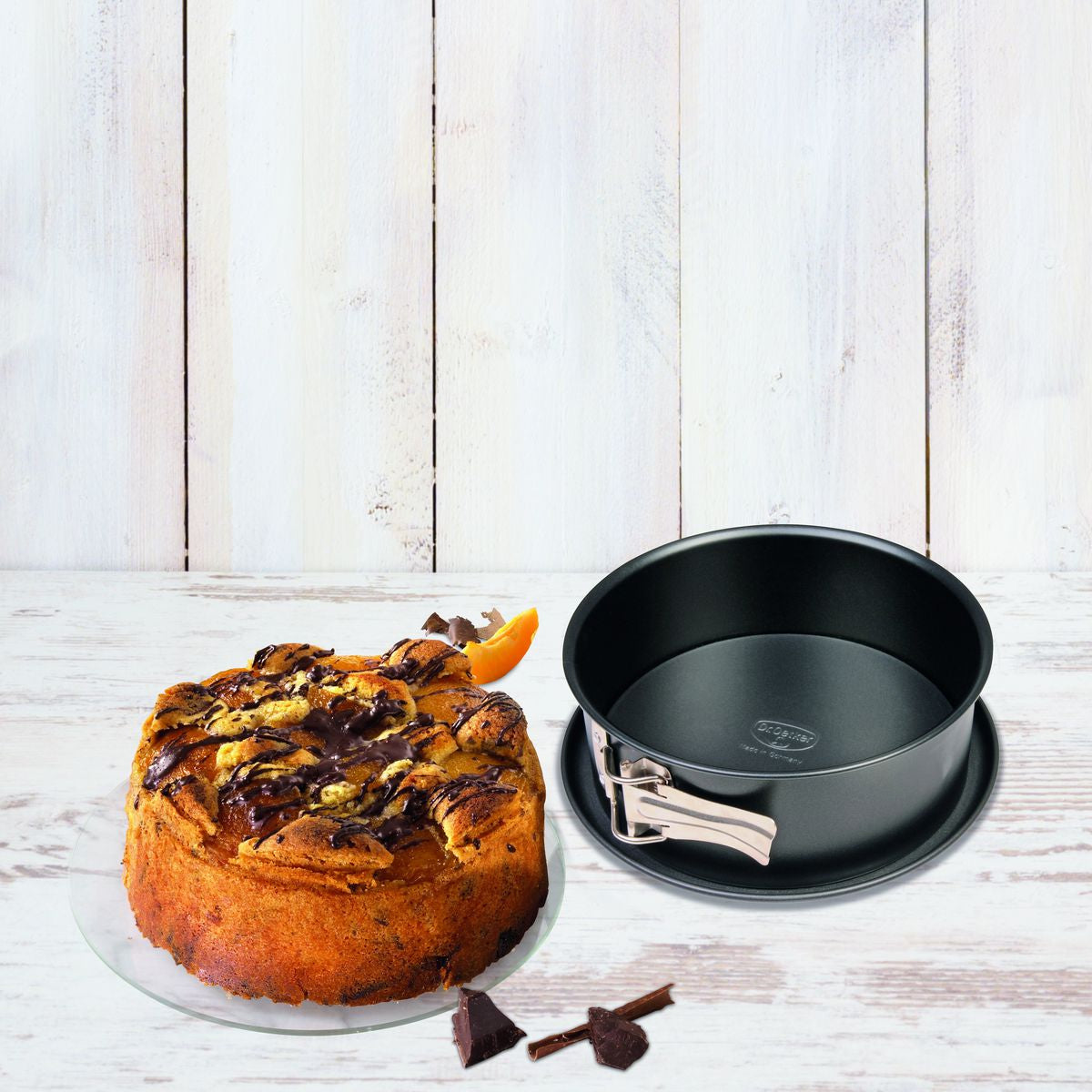Set de 4 moules à manquer à charnière 18 cm + 24 cm + 26 cm + 28 cm Dr.Oetker Tradition