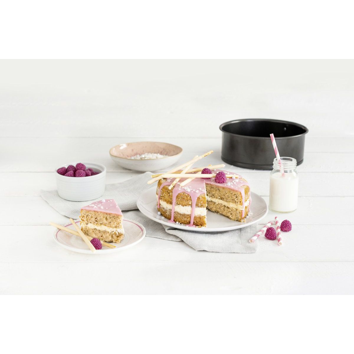 Set de 3 mini moules à manqué à charnière 12cm + 16cm + 18cm Zenker Spécial Mini