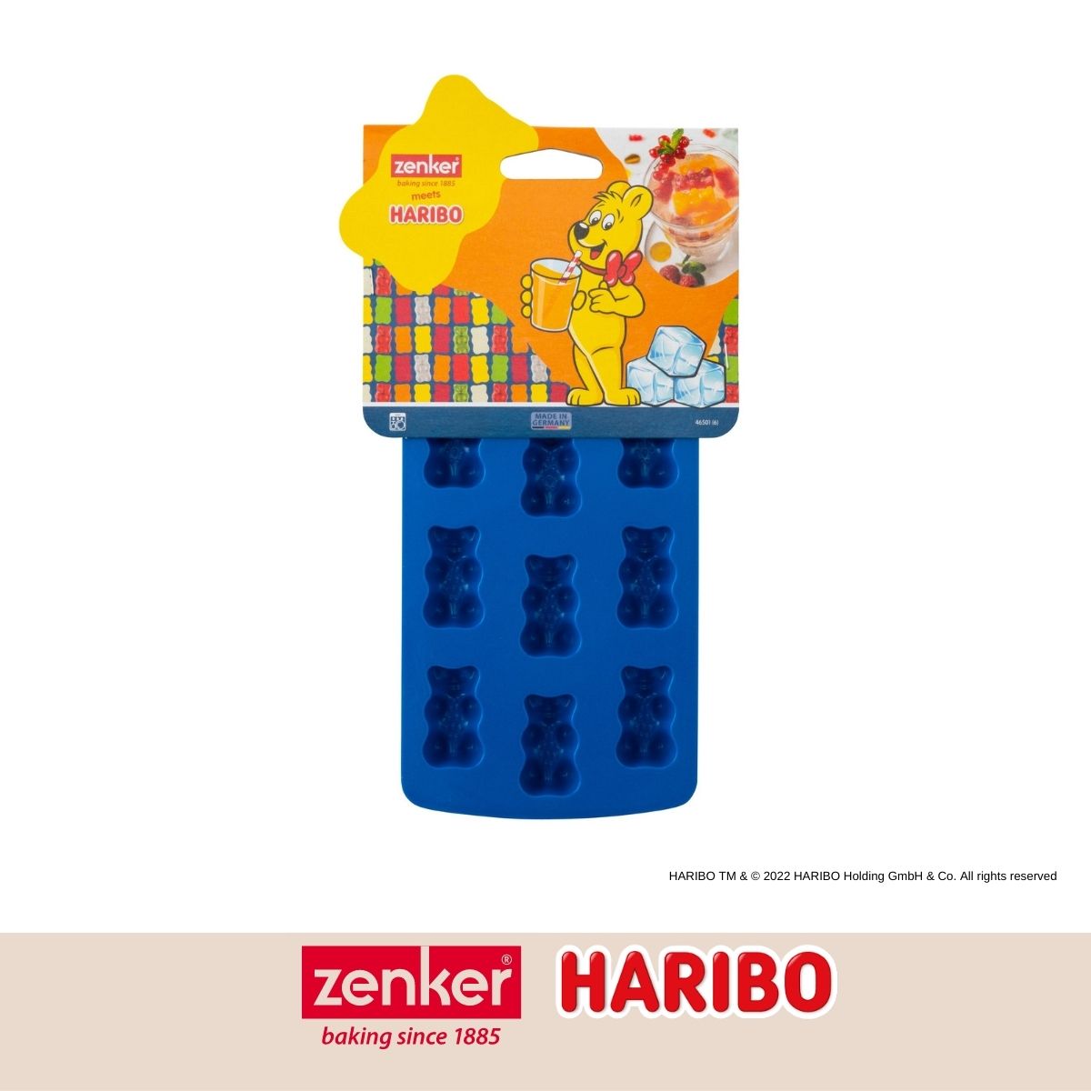 Bac à glaçons 12 empreintes en forme d'oursons Zenker Haribo