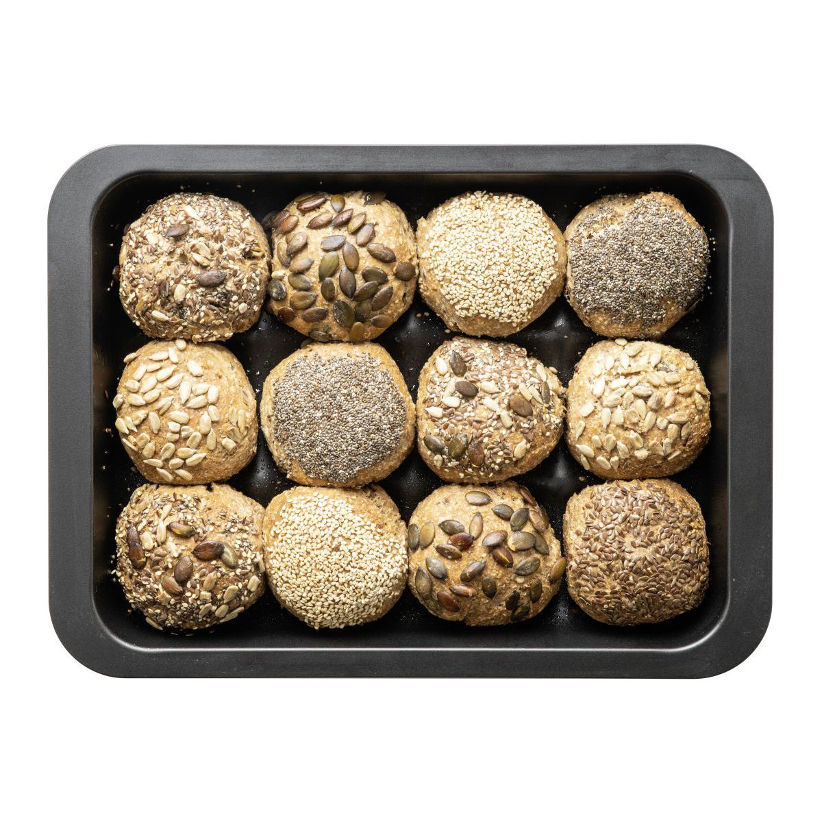 Moule 12 mini pains ou brioches Zenker Black Metallic