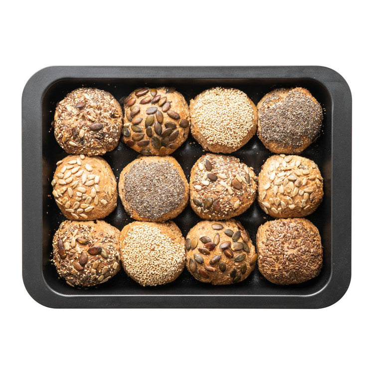 Moule 12 mini pains ou brioches Zenker Black Metallic