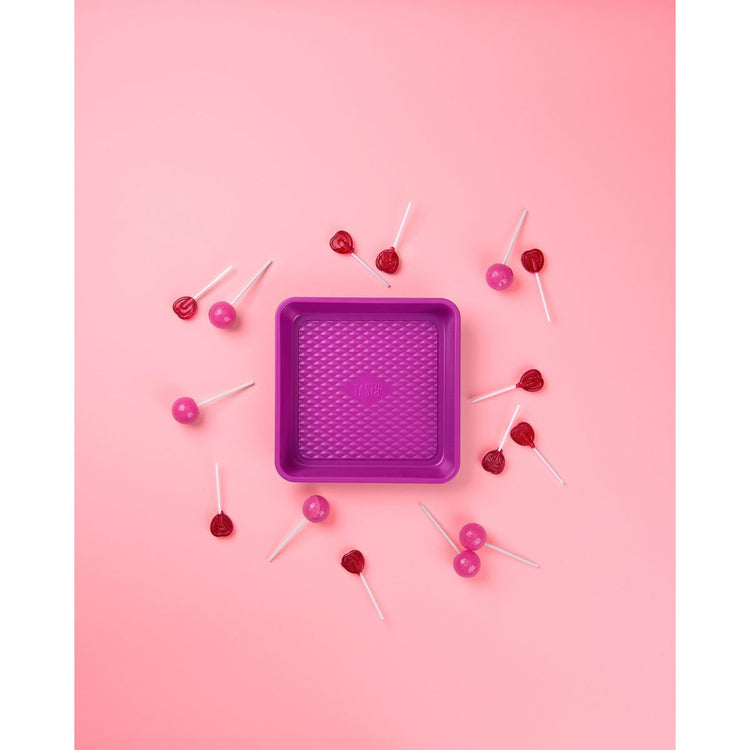 Moule à brownie fuchsia 23 cm Tasty Pâtisserie