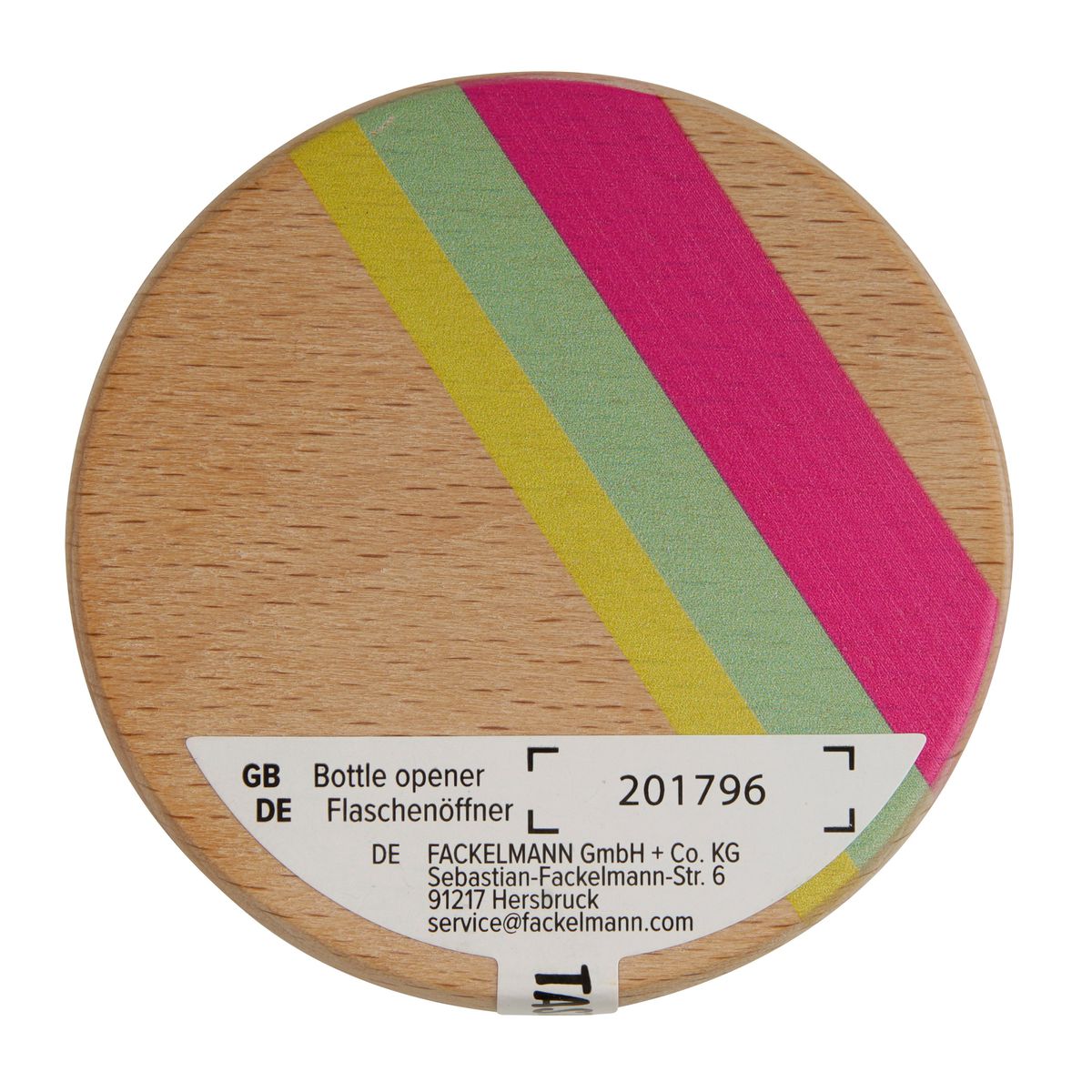 Décapsuleur rond en bois Tasty Green