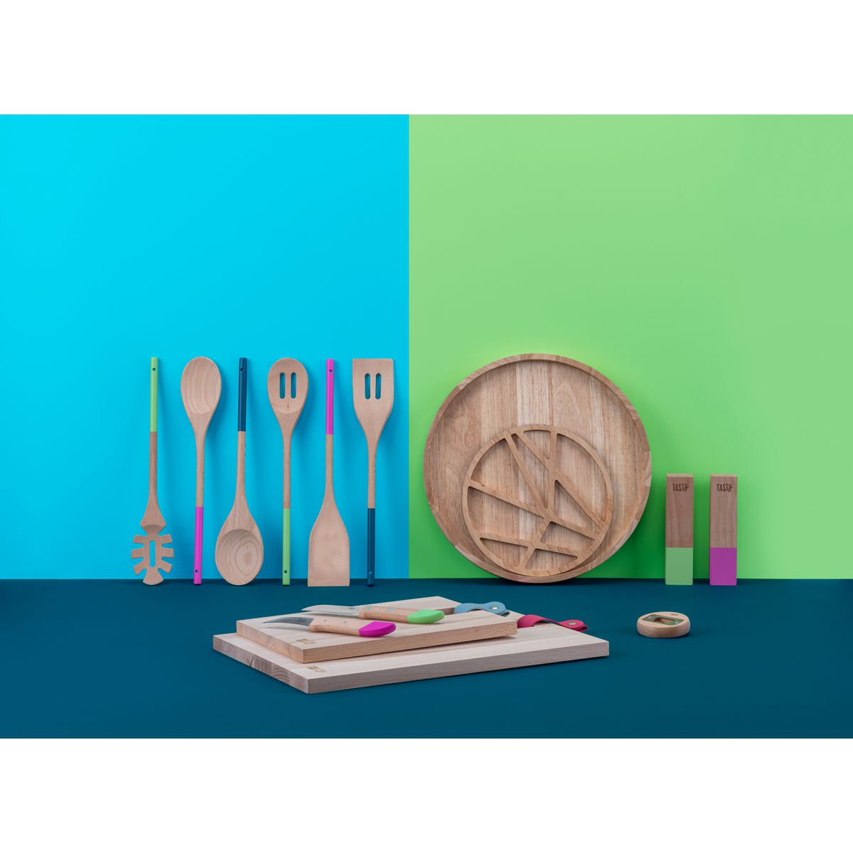 Poivrière design en bois Tasty Green