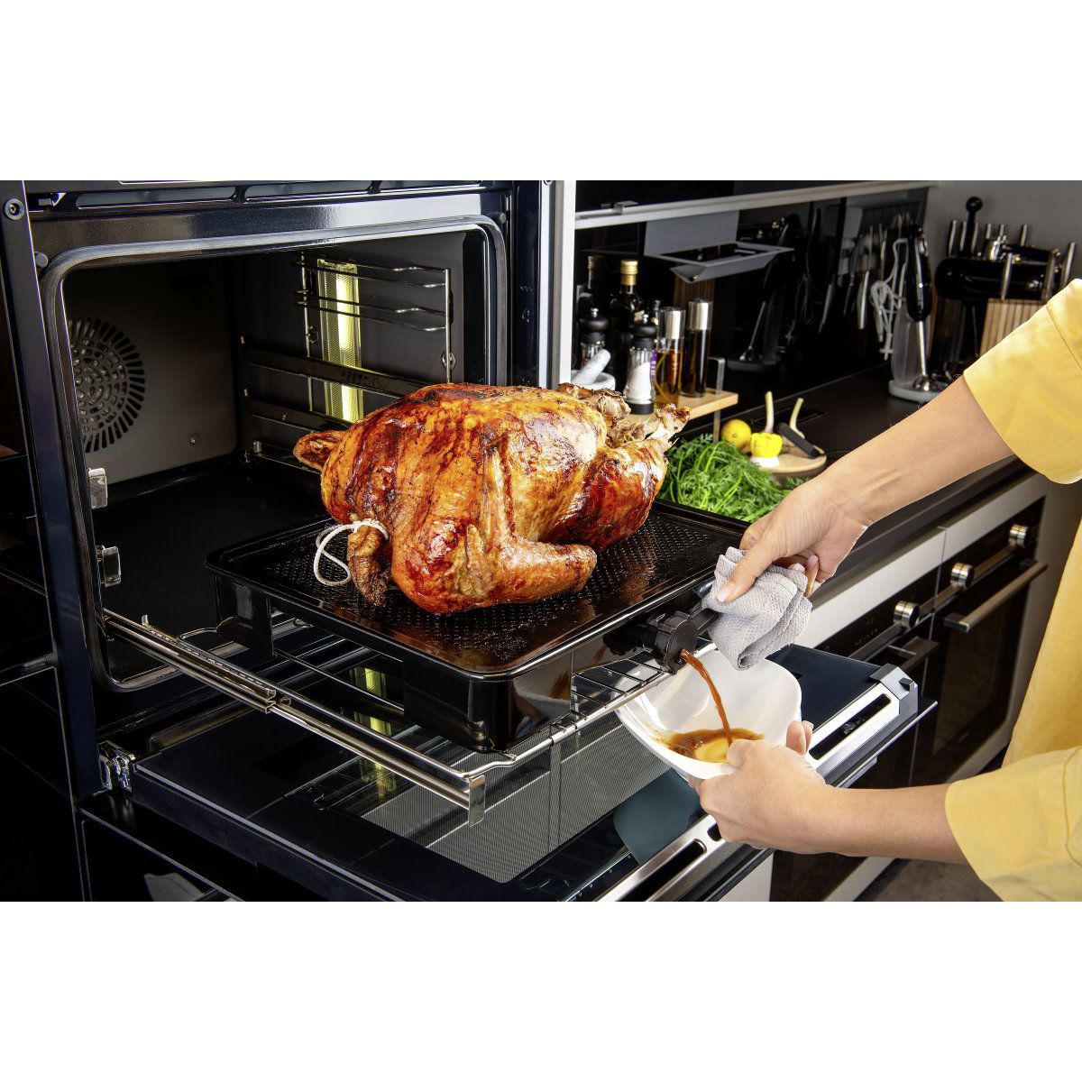 Plat de cuisson four pour rôti avec bac de récupération du jus de 3 litres Zenker Special Cooking