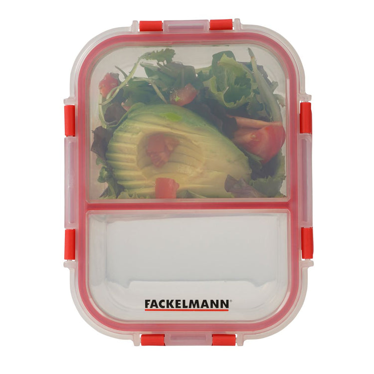 Boîte à repas en verre avec deux compartiments 1000 ml Fackelmann Move