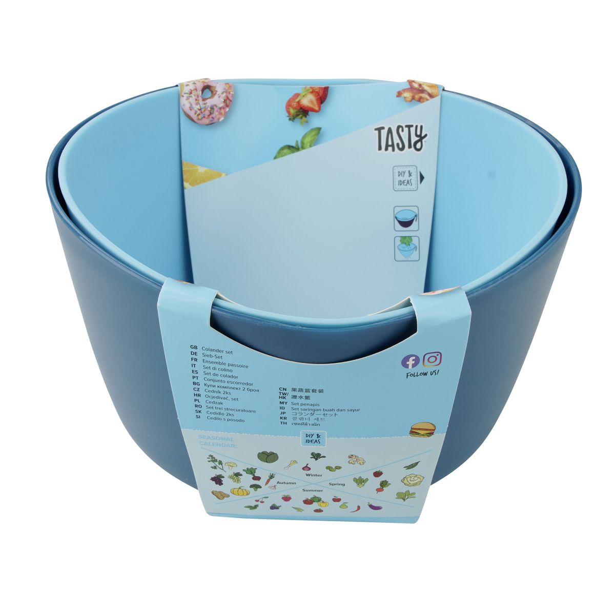 Ensemble de bol et passoire clipsable Tasty Core