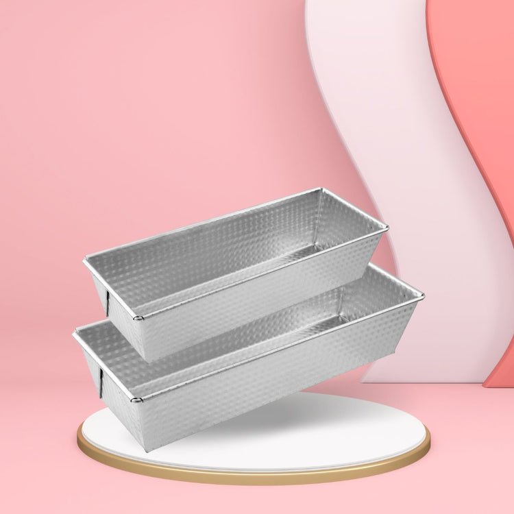 Lot de 2 moules à cakes 25,5 x 11,2 cm et 30 x 11,5 cm Zenker Silver