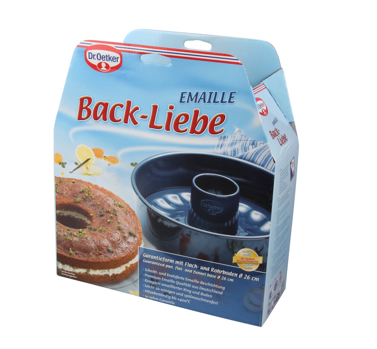 Moule à manqué et savarin double fond 26 cm Dr. Oetker Back Liebe