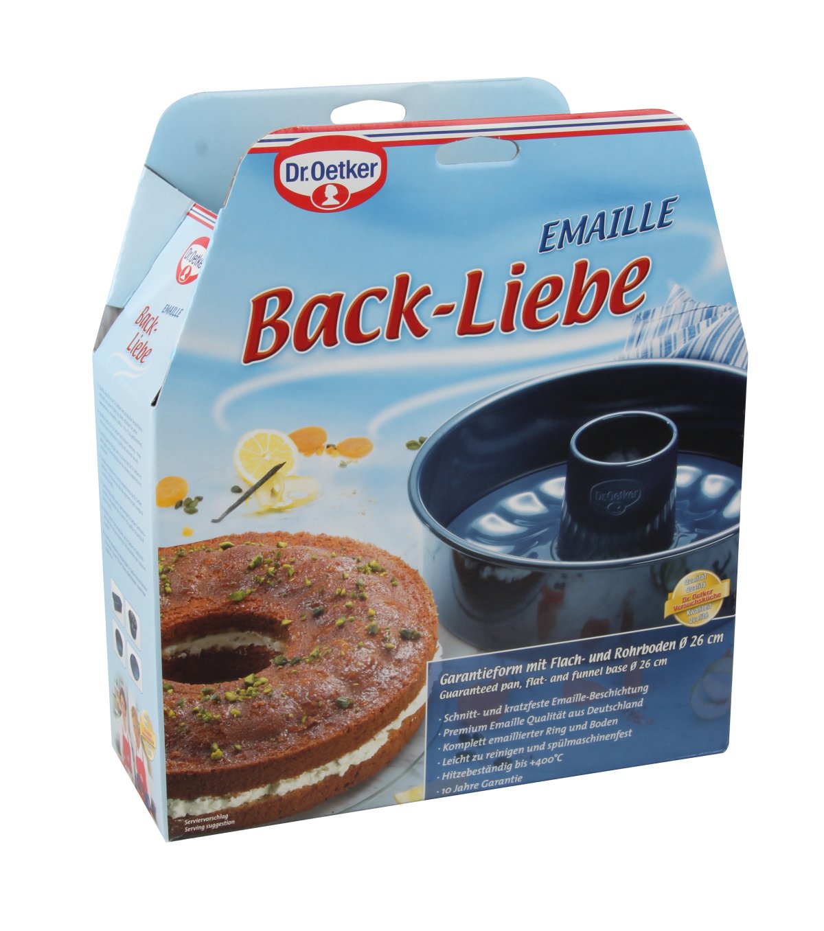 Moule à manqué et savarin double fond 26 cm Dr. Oetker Back Liebe