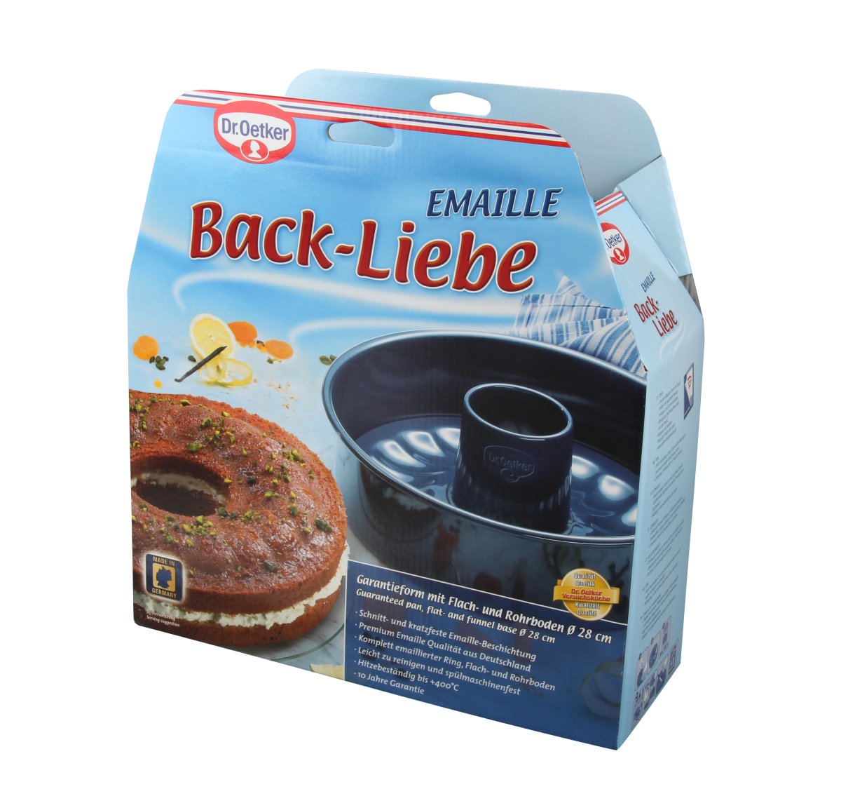 Moule à manqué et savarin double fond 28 cm Dr. Oetker Back Liebe