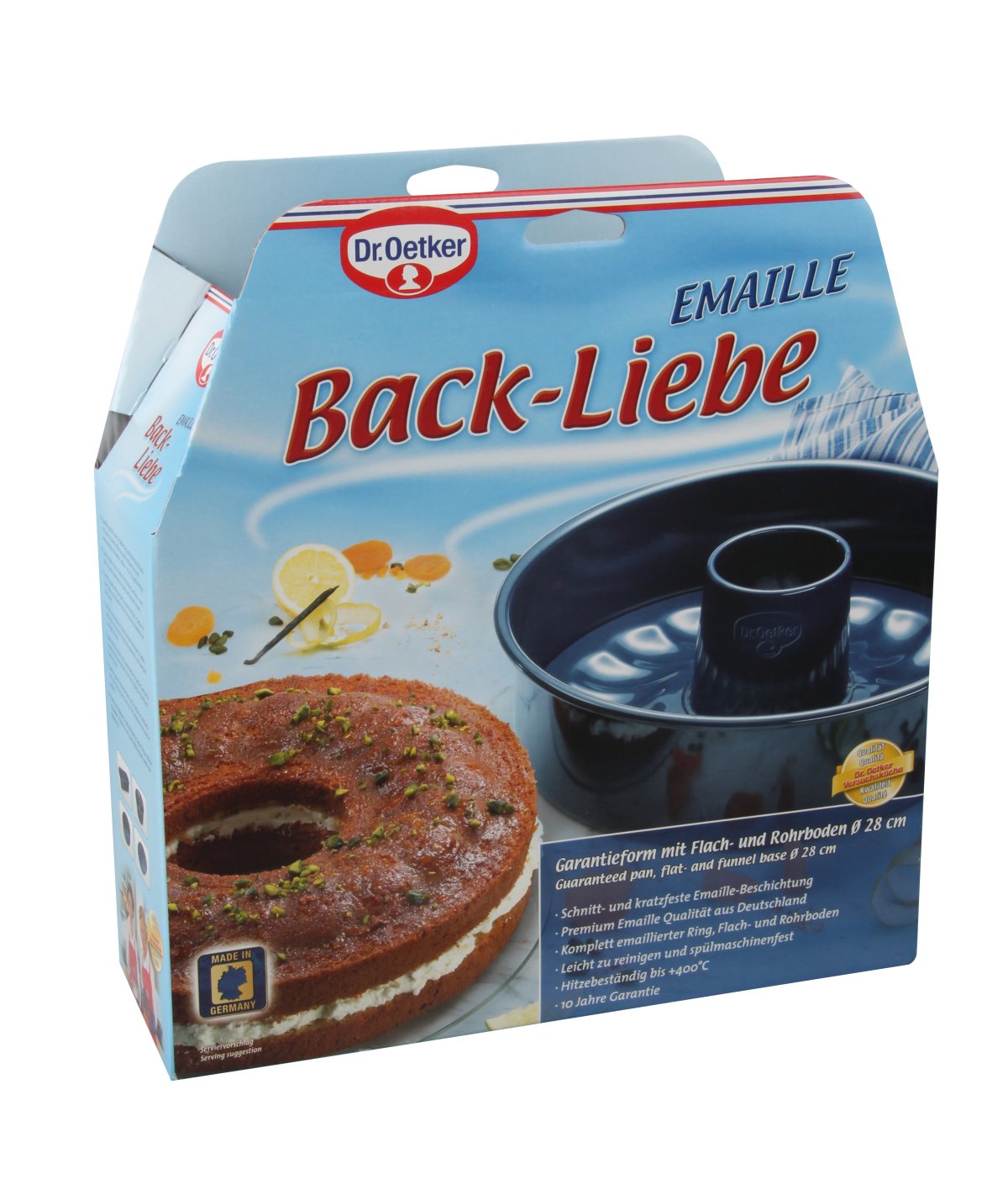 Moule à manqué et savarin double fond 28 cm Dr. Oetker Back Liebe