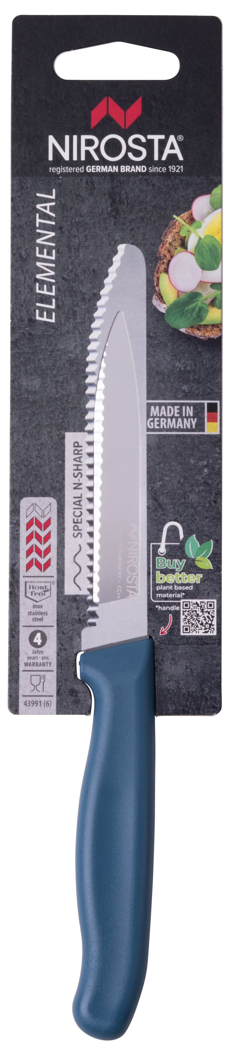 Couteau petit-déjeuner 22,5 cm Nirosta Elemental