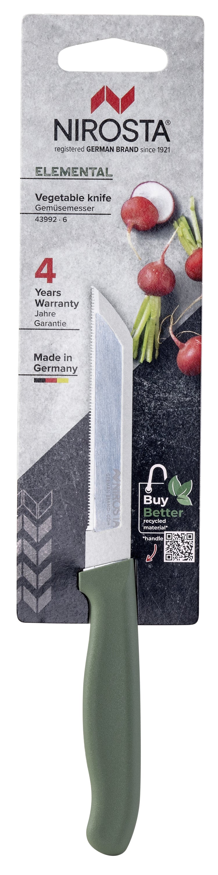 Couteau à légumes 19 cm Nirosta Elemental