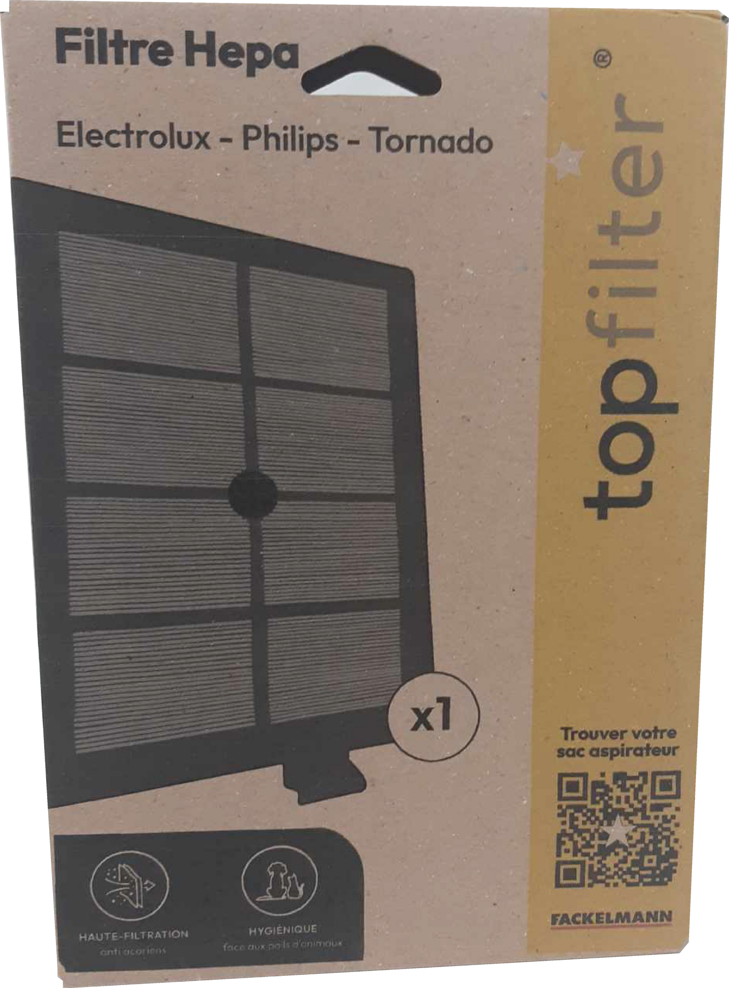 Filtre Hepa pour aspirateur Electrolux Philips et Tornado TopFilter