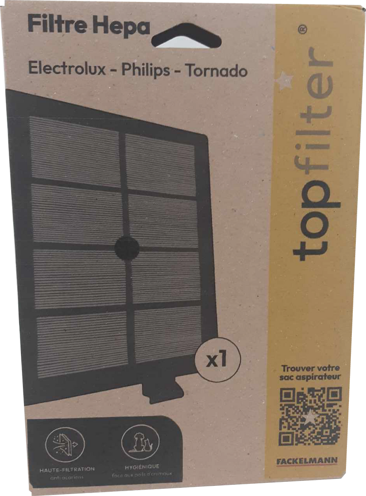 Filtre Hepa pour aspirateur Electrolux Philips et Tornado TopFilter