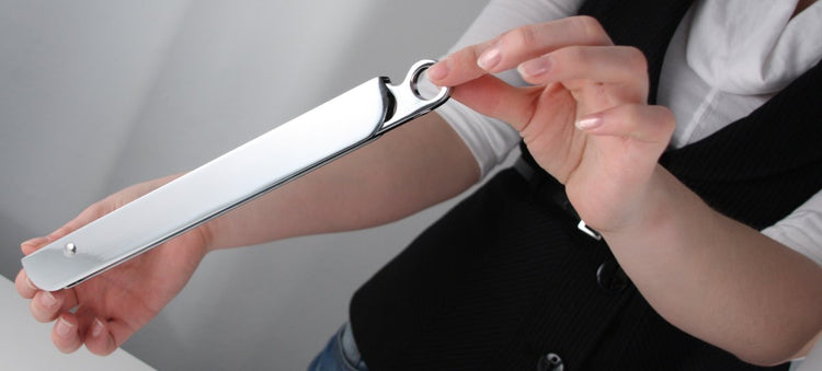 Crochet pliant gris Fackelmann Tecno