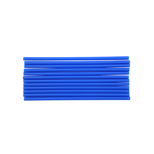 Lot de 12 pailles bleu en plastique Fackelmann Bar Concept