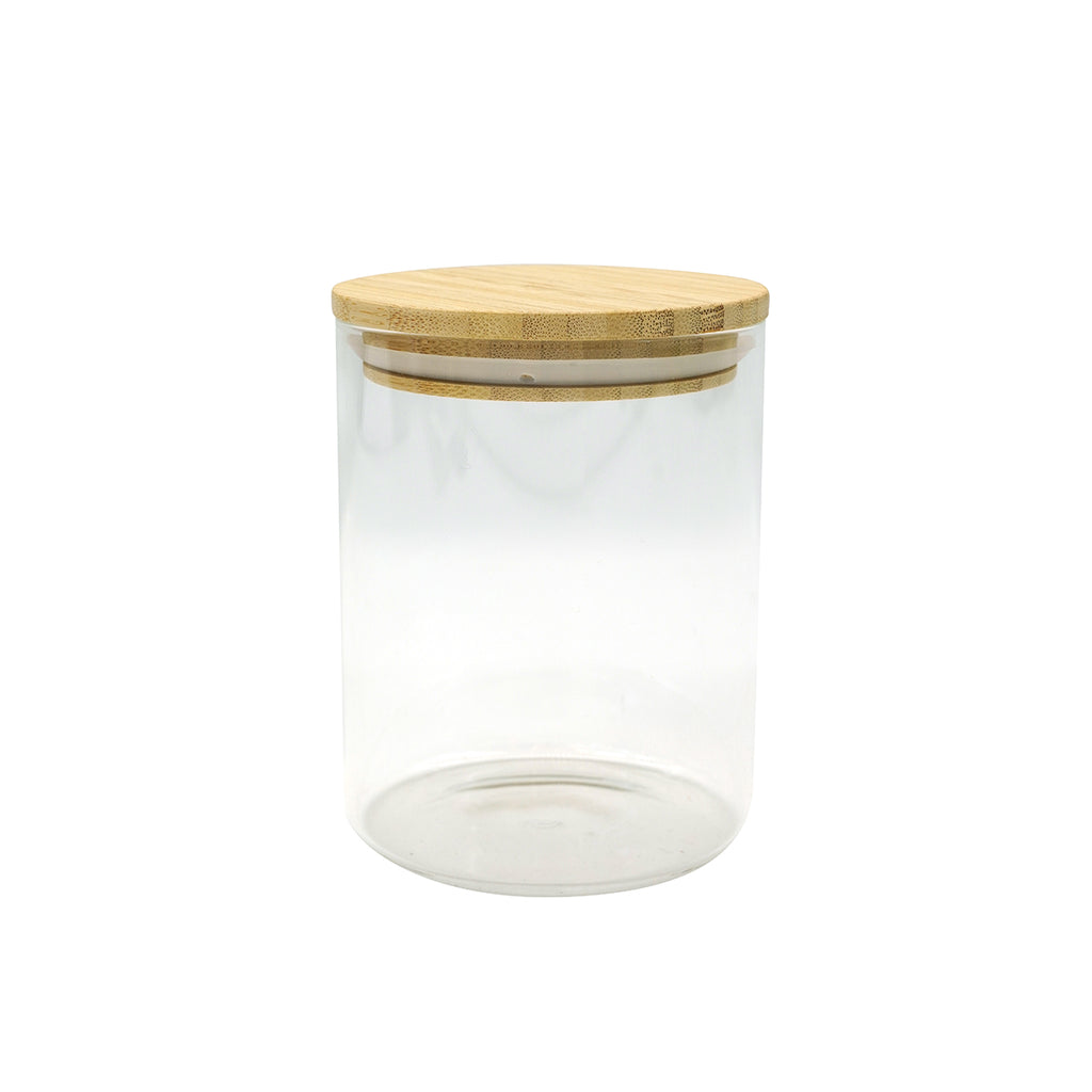 Set de 4 boîtes de conservation en verre avec couvercle en Bambou Fackelmann Eco Friendly