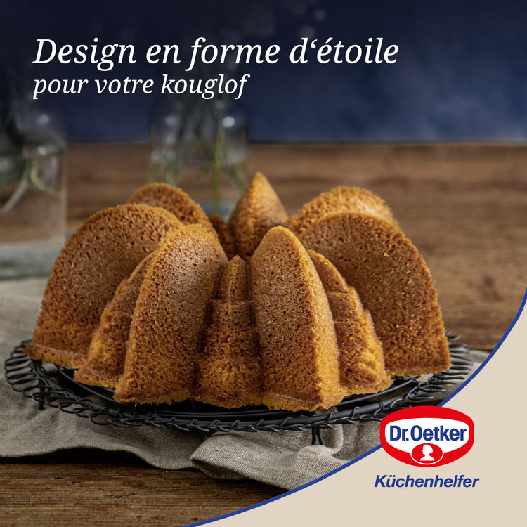 Moule à gâteaux original en forme d'étoile Dr.Oetker White Christmas