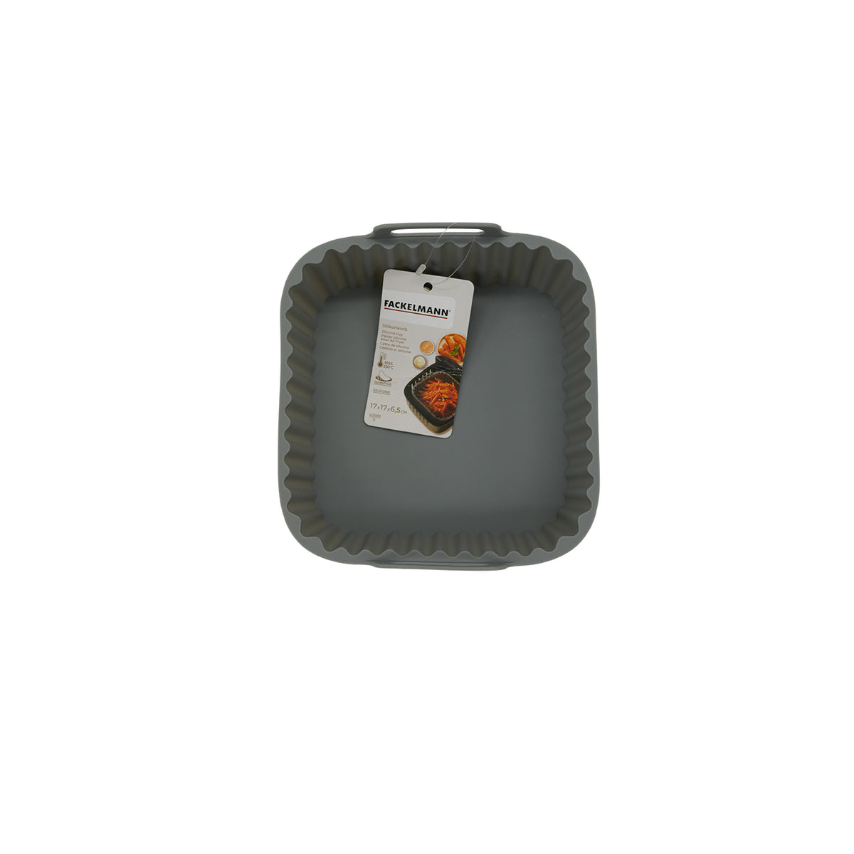 Panier pour air fryer carrés en silicone Fackelmann