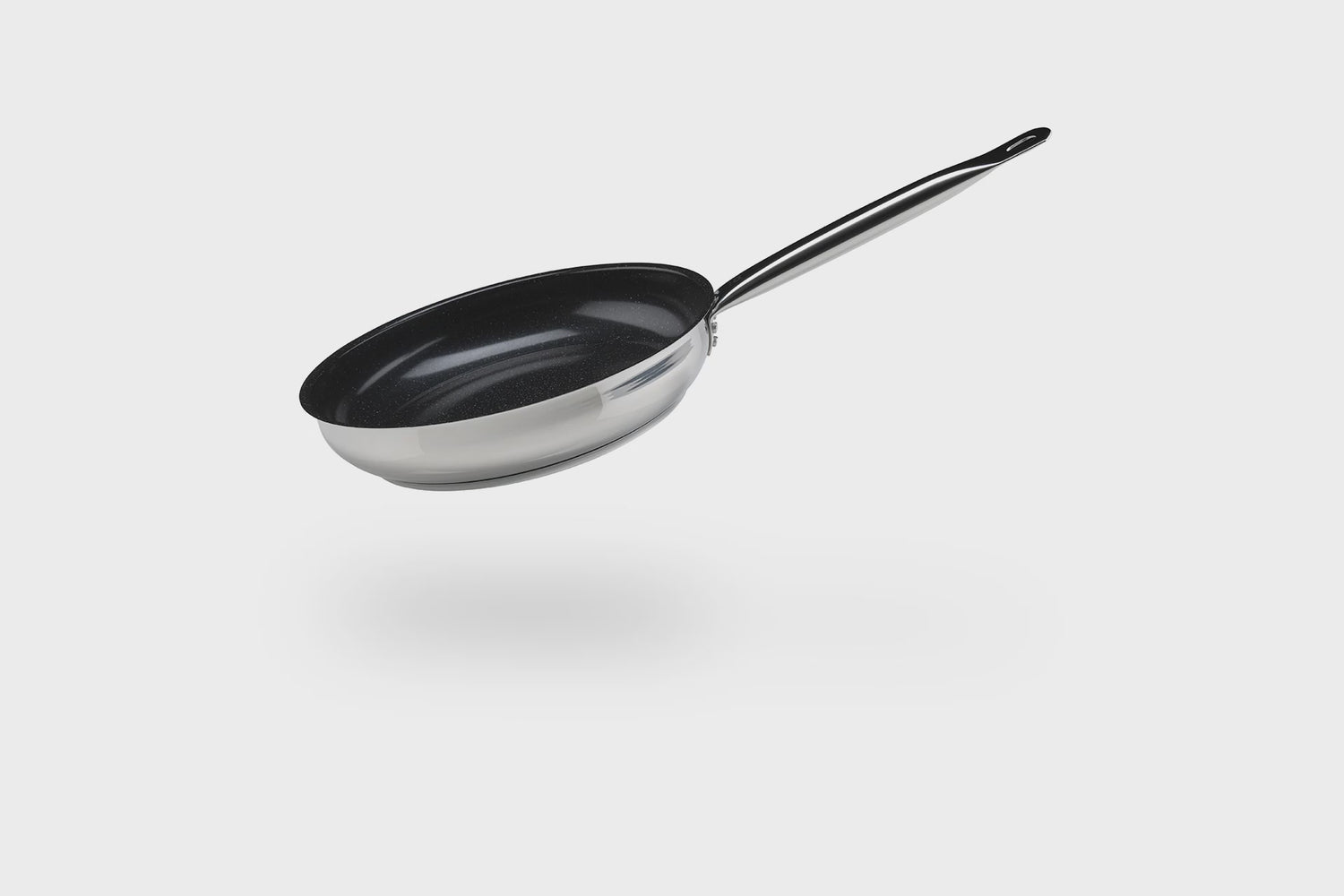 Set Poêle de cuisson avec revêtement céramique sans PFAS et couvercle de cuisson en verre 32 cm Profi Therm Platinum Elo