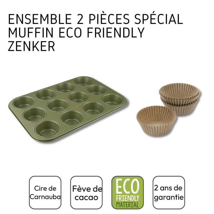Ensemble 2 pièces spécial muffins éco friendly Zenker