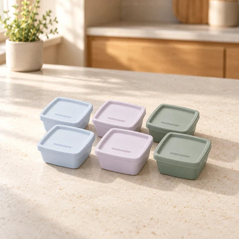 Lot de 2 lunch box 1L avec 2 ustensiles de cuisine Fackelmann Storage