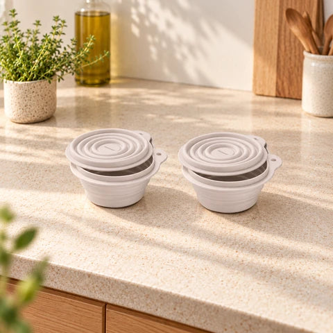 Lot de 2 lunch box 1L avec 2 ustensiles de cuisine Fackelmann Storage