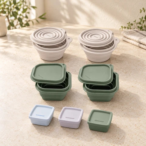 Lot de 4 boîtes à snacks avec 3 boîtes à sauce Fackelmann Storage